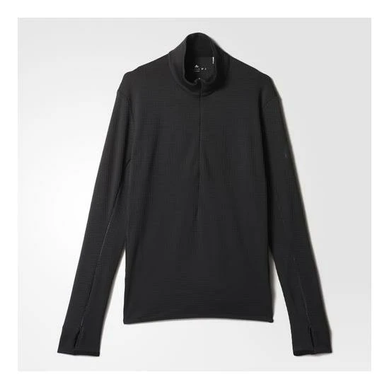 Adidas Climaheat Zip Tee Homme Noir 1 Adidas Climaheat Zip Tee Homme Noir