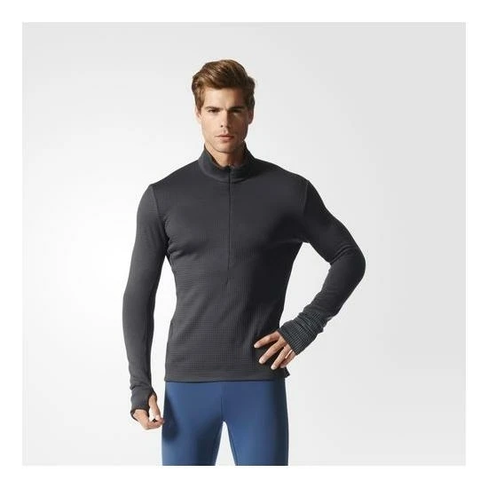 Adidas Climaheat Zip Tee Homme Noir 3 Adidas Climaheat Zip Tee Homme Noir – Image 3