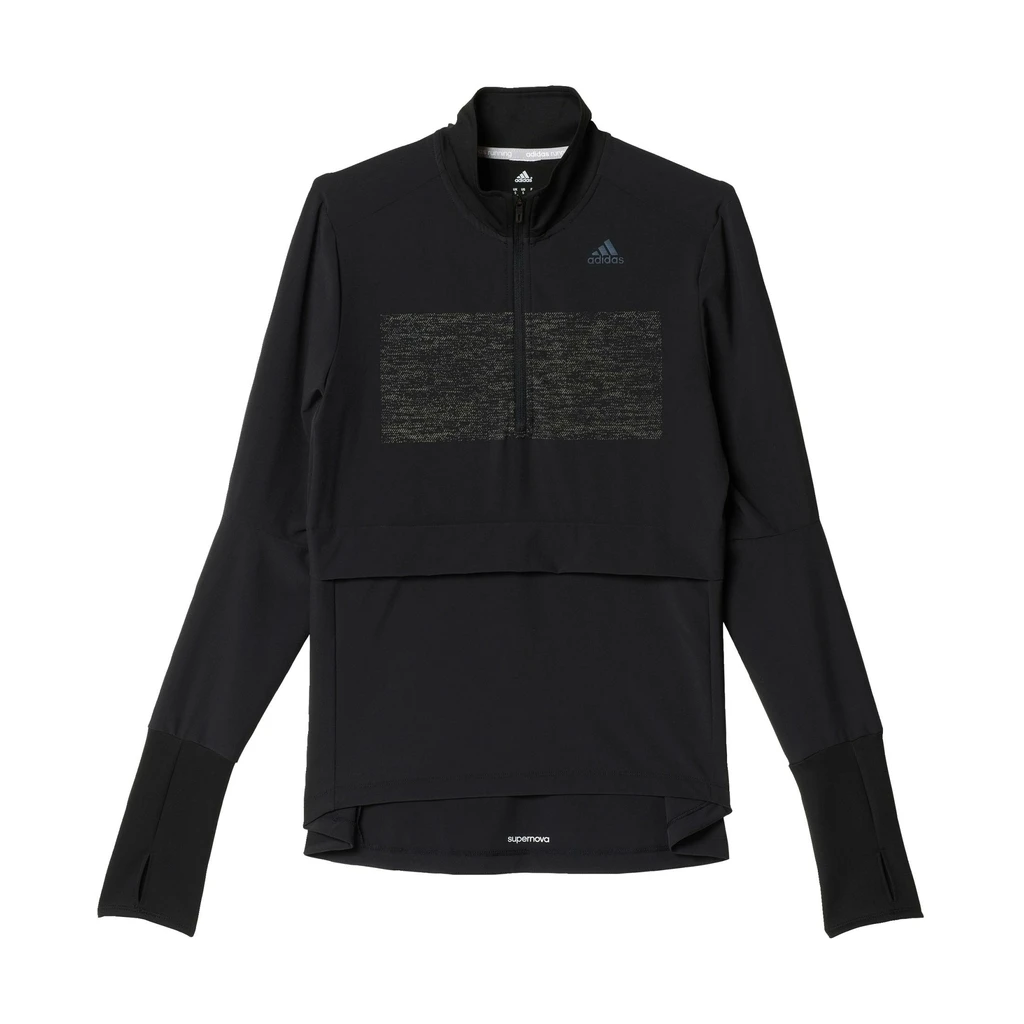 Adidas Supernova Storm 1/2 Zip Homme Noir 1 Adidas Supernova Storm 1/2 Zip Homme Noir