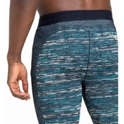 Odlo Blackcomb Eco Base Layer Bottom Long Homme Noir -Salomon Vetements Boutique main 188552 20836 Model Detail Crop 2 1 e199