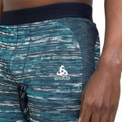 Odlo Blackcomb Eco Base Layer Bottom Long Homme Noir -Salomon Vetements Boutique main 188552 20836 Model Detail Crop 1 da3e