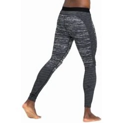 Odlo Blackcomb Eco Base Layer Bottom Long Homme Gris Clair -Salomon Vetements Boutique main 188552 60223 Model Back Crop 1 6b6d