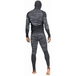 Odlo Blackcomb Eco Base Layer Bottom Long Homme Gris Clair -Salomon Vetements Boutique main 188552 60223 Model Back FullBody 1 ae16