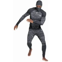 Odlo Blackcomb Eco Base Layer Bottom Long Homme Gris Clair -Salomon Vetements Boutique main 188552 60223 Model Front FullBody 1 38d0