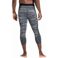 Odlo Blackcomb Eco Base Layer Bottom 3/4 Homme Noir 7 Odlo Blackcomb Eco Base Layer Bottom 3/4 Homme Noir -Salomon Vetements Boutique main 188582 60223 Model Back Crop 1 3f35