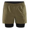 Craft Adv Essence 2In1 Stretch Short Homme Marron