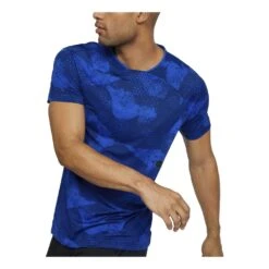 Under Armour Rush Short Sleeves Homme Bleu -Salomon Vetements Boutique main 247908 158295 4 8c32