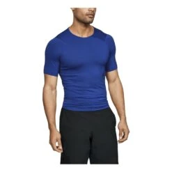 Under Armour Rush Compression Short Sleeves Homme Bleu -Salomon Vetements Boutique main 247915 158300 4 57a3