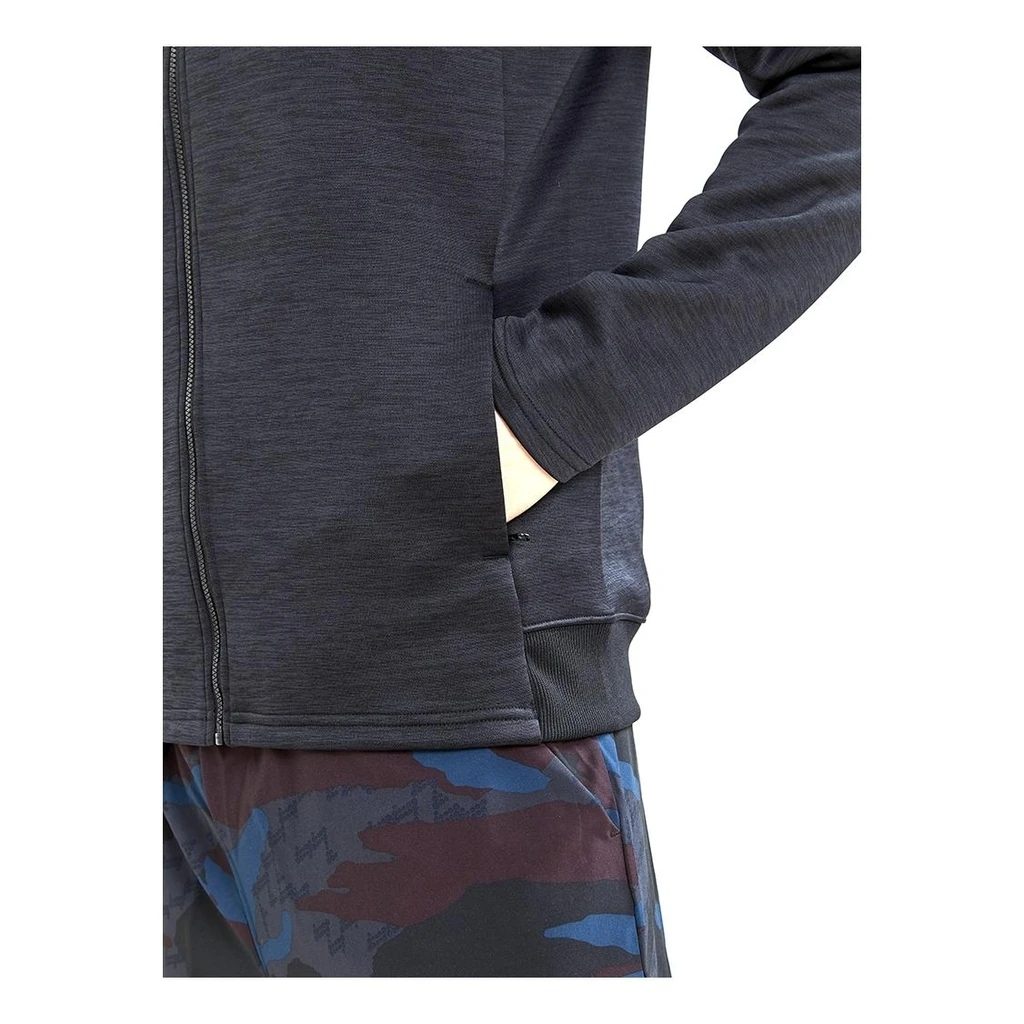 Craft Adv Charge Zip Hood Jacket Homme Noir 3 Craft Adv Charge Zip Hood Jacket Homme Noir – Image 3