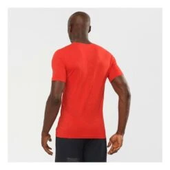 Salomon Sense Seamless T-Shirt Homme Rouge -Salomon Vetements Boutique main 305628 193963 3 1d6e