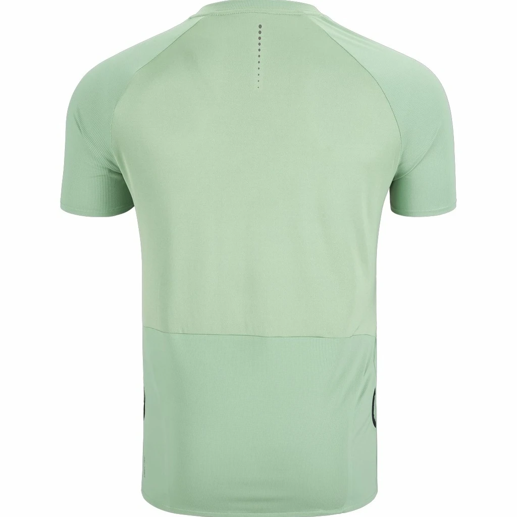 Odlo T-Shirt Manches Courtes 1.2 Zip Axalp Trail Homme Vert 2 Odlo T-Shirt Manches Courtes 1.2 Zip Axalp Trail Homme Vert – Image 2