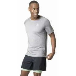 Odlo T-Shirt Manches Courtes X-Alp Pw 115 Homme Gris -Salomon Vetements Boutique main 314012 15700 Model Front Crop 1 744d