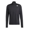 Adidas Own The Run 1/2 Zip Long Sleeve T-Shirt Homme Noir