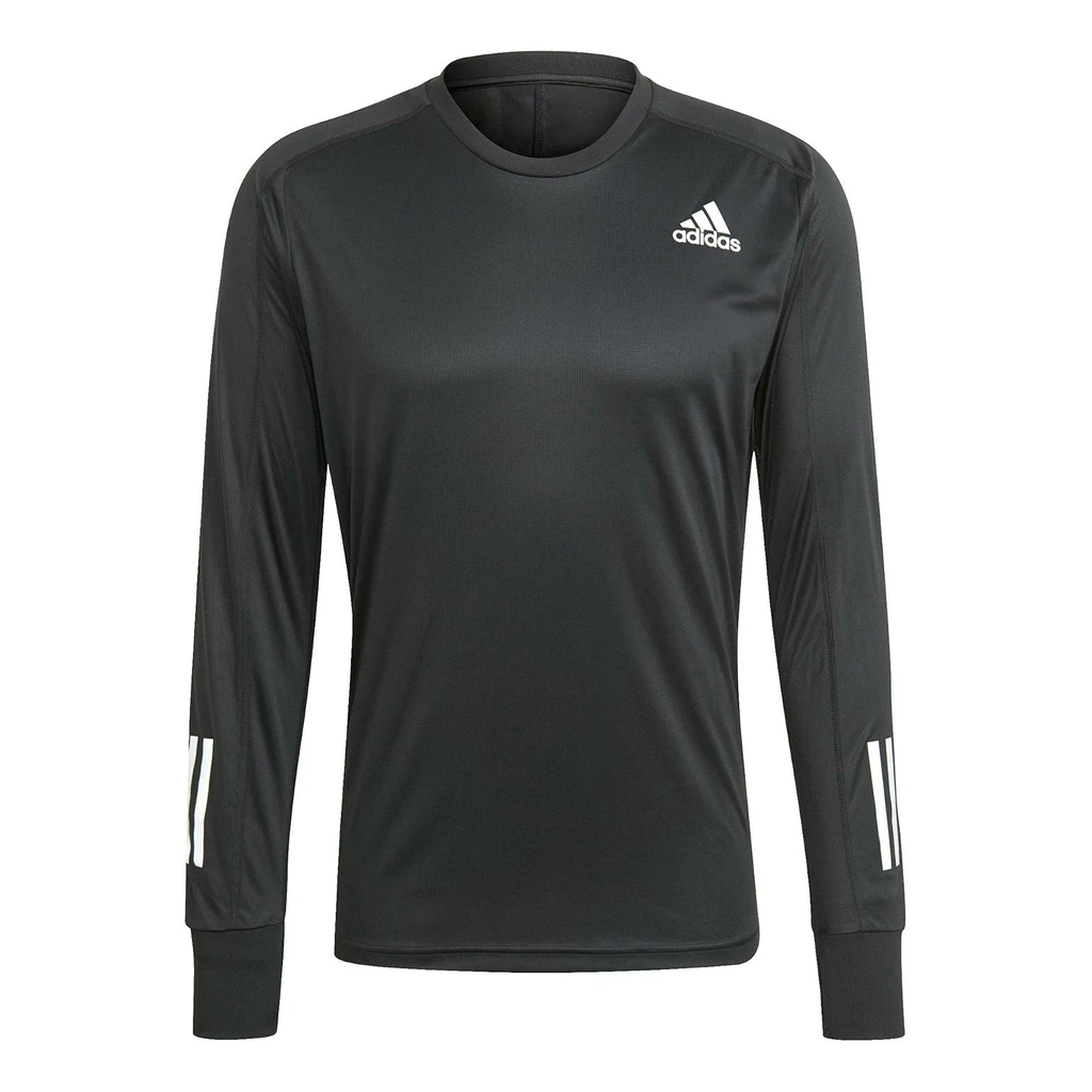 Adidas Own The Run Long Sleeve T-Shirt Homme Noir 1 Adidas Own The Run Long Sleeve T-Shirt Homme Noir