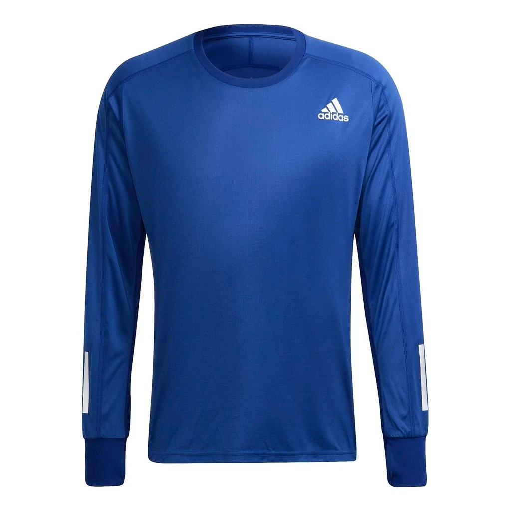 Adidas Own The Run Long Sleeve T-Shirt Homme Bleu 1 Adidas Own The Run Long Sleeve T-Shirt Homme Bleu