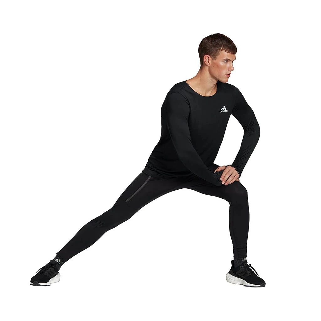 Adidas Fast Long Sleeve Homme Noir 2 Adidas Fast Long Sleeve Homme Noir – Image 2