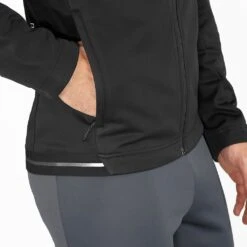 Salomon Gore-Tex Short Sleevehell Jacket Homme Noir -Salomon Vetements Boutique main LC1865900 7 MOD gtxwssoftshelljkt black zippedpocket m 57ef