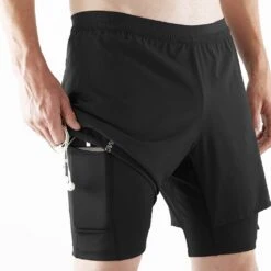 Salomon Cross Twinskin Homme -Salomon Vetements Boutique main LC1868600 6 MOD crosstwshorts black pochetelephone m db4b