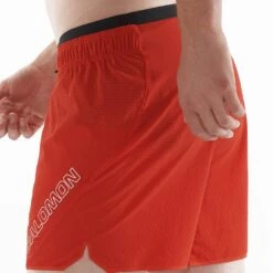 Salomon Sense Aero 5 Homme 10 Salomon Sense Aero 5 Homme -Salomon Vetements Boutique main LC1870300 5 MOD senseaero5shorts fieryred elasticwaist m.png.high res e6e5