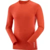 Salomon Sense Long Sleeve Tee Homme Rouge