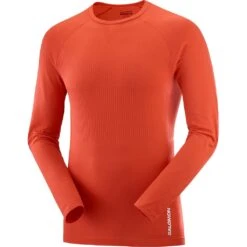Salomon Sense Long Sleeve Tee Homme Rouge