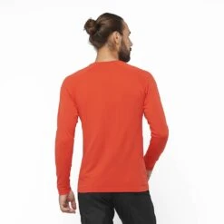 Salomon Sense Long Sleeve Tee Homme Rouge -Salomon Vetements Boutique main LC1878200 1 MOD senselstee fieryred run m.png.high res 6d9a