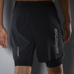 Salomon Exo Motion Twinskin Short Homme -Salomon Vetements Boutique main LC1956800 5 MOD exomotiontwshort deepblack reflectivedetails m 2f1b
