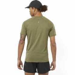 Salomon Cross Run Homme Kaki -Salomon Vetements Boutique main LC2138700 1 MOD crossrunsstee deeplichengreen run m 8e0c