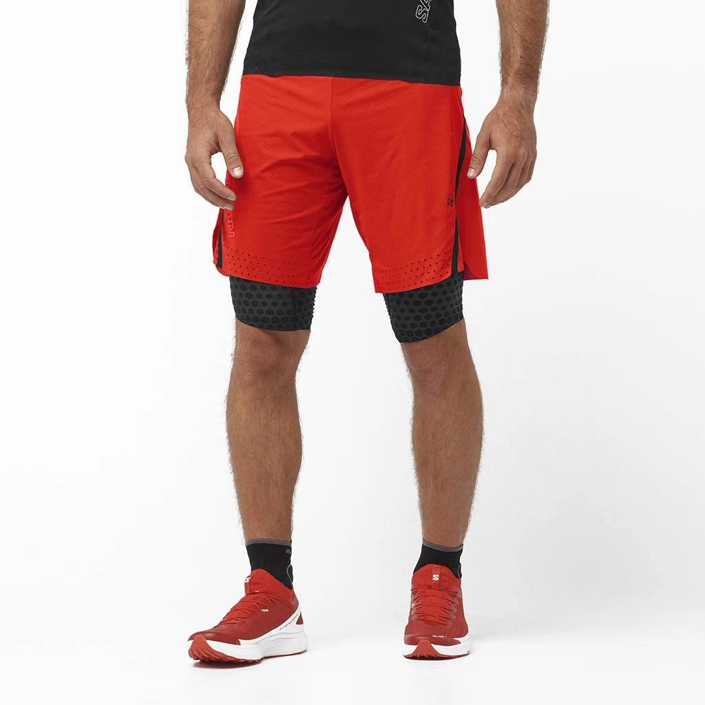 S-Lab S-Lab Ultra 2In1 Short Homme Rouge – Image 3