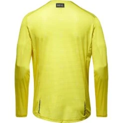 Gore Wear Contest Long Sleeve T-Shirt Homme Jaune -Salomon Vetements Boutique main Long sleeve yellow gore ware 2 5ac4