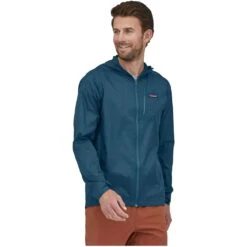 Patagonia Houdini Jacket Homme Bleu -Salomon Vetements Boutique main PATA02472 02 da23