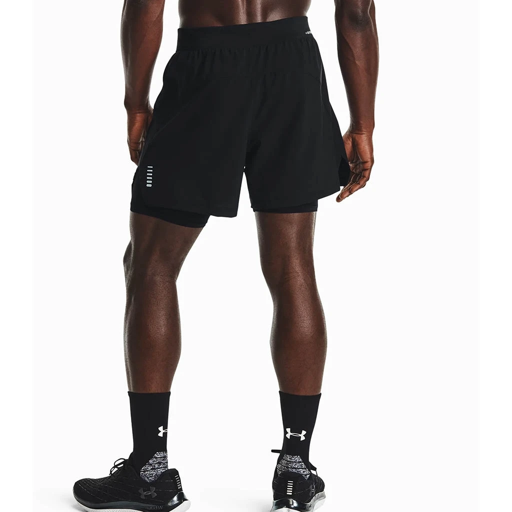 Under Armour Iso-Chill Run 2in1 Short Homme Noir 2 Under Armour Iso-Chill Run 2in1 Short Homme Noir – Image 2