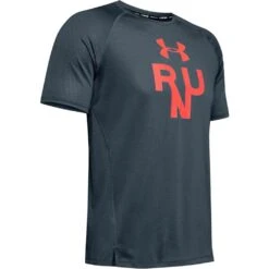 Under Armour Qualifier Glare Short Sleeves Homme Gris