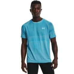 Under Armour Seamless Run Short Sleeve Homme Bleu -Salomon Vetements Boutique main ua vanish seamless run t shirt homme 6c25